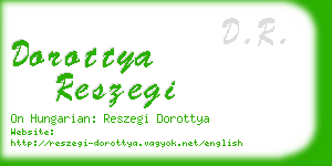 dorottya reszegi business card